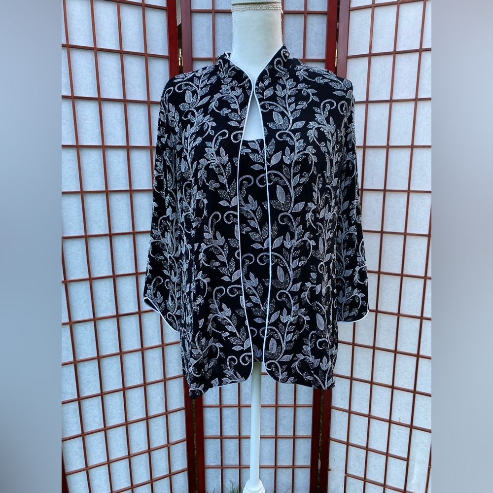 SOLD!! Alex Evenings plus size sequined twinset